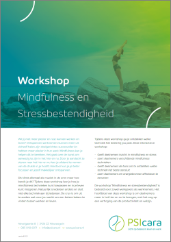 21031 Workshop Mindfulness en Stressbestendigheid F1